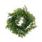 2 Green 12" Artificial Leaves Wreath Candle Rings Wedding Party Events Supplies